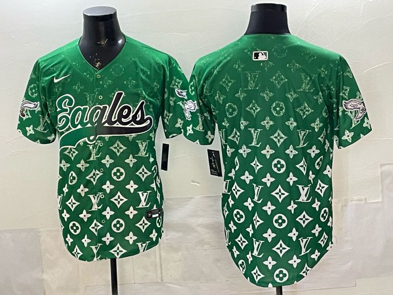 Men 2026 Philadelphia Eagles Blank Green Nike Limited NFL Jersey style 0001->philadelphia eagles->NFL Jersey